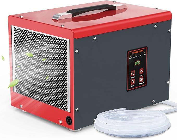 Abestorm Crawl Space Dehumidifiers with Pump and Hose, 70 PPD Compact Portable Commercial Dehumidifier Up to 1,000 sq. ft. Auto Defrost, Memory Starting Crawlspace dehumidifiers