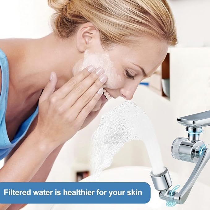 8 Pcs Faucet Filter Purifier Replacement for Kitchen Sink/Bathroom Sink PP Cotton for Faucet Extender Strong Filter Improve Water Conditions Removes Chlorine Fluoride Heavy Metal