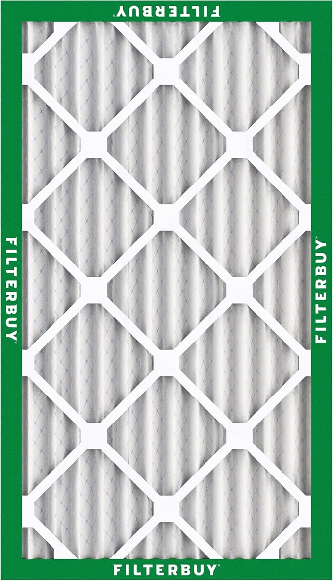 Filterbuy 14x25x2 Air Filter MERV 8 (MPR 700) Dust Defense Replacement (2-Pack), Electrostatic Pleated HVAC AC Furnace Filters, Made in USA (Actual Size: 13.50 x 24.50 x 1.75)