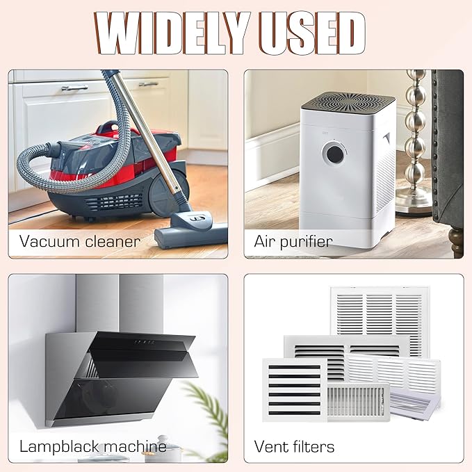 BJADE'S Window Air Conditioner Filter Replacement,24 x 15 x 1/4 Inch Cut-to-fit Foam Filter for Window AC Units.