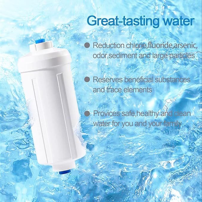 Huining 4PCS Fluoride and Arsenic Water Filter Replacement for Purification System - Gravity Filter for Travel and Bucket Filtration