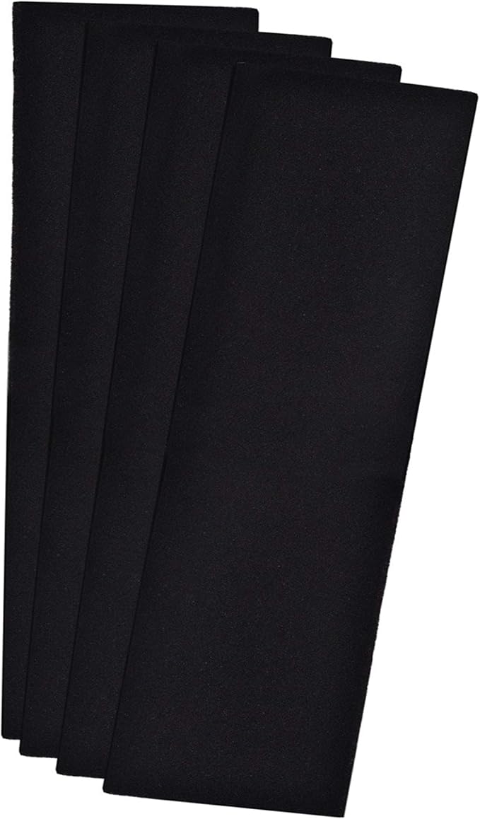 CFS – Pack of 4 Premium Cut-to-Fit Compatible with Carbon Window AC Unit Filter – Fresh and Filtered Air for Indoor, Home Filtration – Removed odor - Charcoal Air Filter Sheet – 14” x 48” – Black