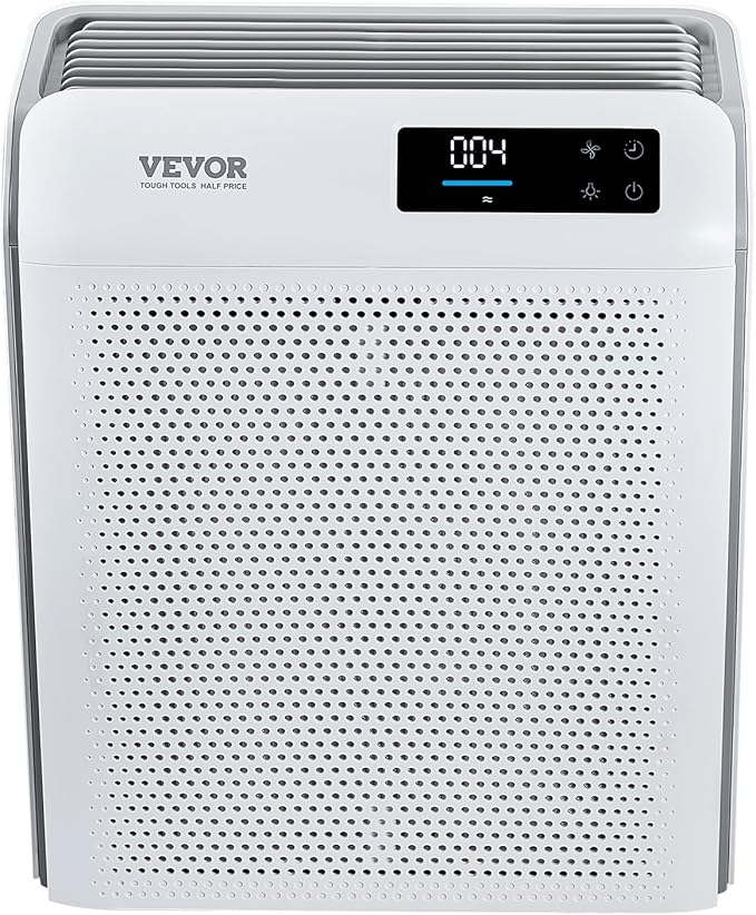 VEVOR Air Purifier for Bedroom Home, H13 HEPA Layer, 1344 ft²/h Smart Air Purifier with Speed Control & Child Lock Guard, Efficient Air Cleaner with Convenient Touch Panel & 22 dB Sleep Mode