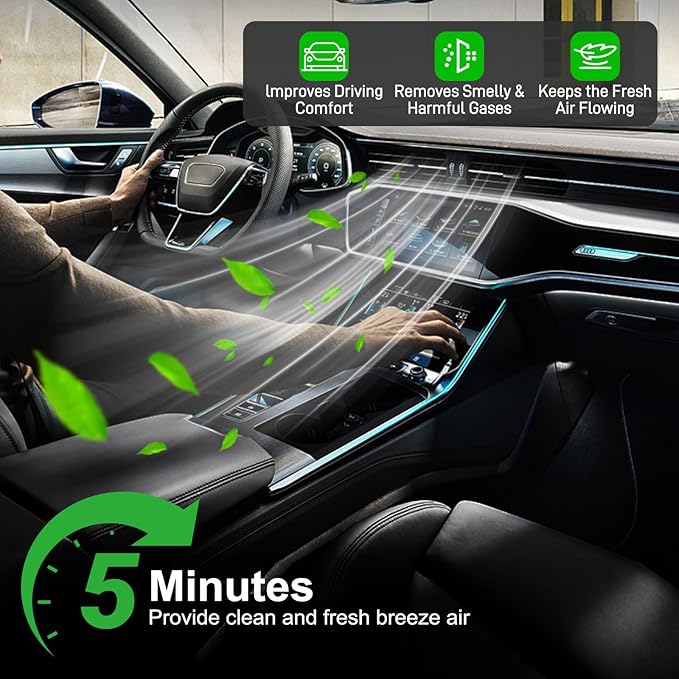 2pcs Set Activated Carbon Cabin Air Filter for Mazda 3 (2019-2025), CX-30 (2020-2023), CX-50 (2023-2025); Replace BDTS-61-J6X, BDTS61J6X