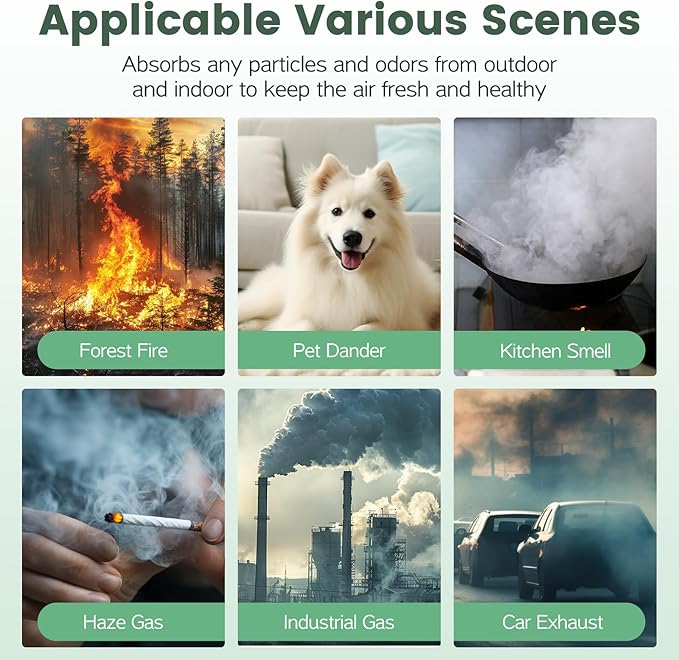 2 Pack Core 200S Replacement Filter Compatible with LEVOIT Core 200S/ Core 200S-P Air Purifier, 3-in-1 Activated Carbon HEPA Pet Care Filter, Yellow