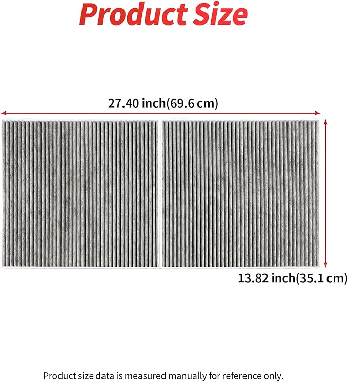 Air Filter Compatible with Tesla Model S 2016 2017 2018 2019 2020 Cabin Air Filter HEPA Air Intake Filter Replacement with Activated Carbon