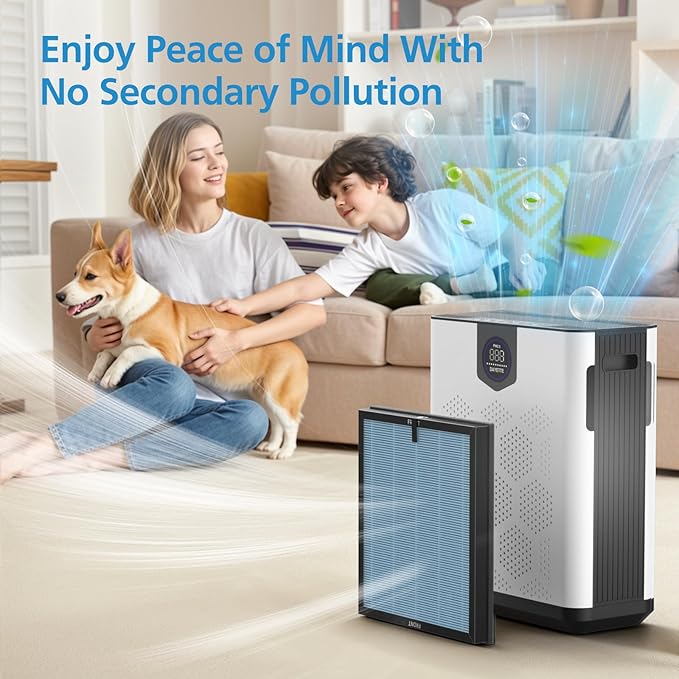 AP303/AP304 Replacement Filter Compatible with DAYETTE & FRESHDEW Air Purifier AP303/AP304, 3-in-1 Filtration System Replacement Filters with Activated Carbon for Home Room, 2 Pack (Wildfire Filter)