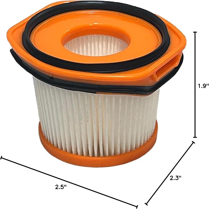 Nispira XFFWV360 WS620 HEPA Cordless Stick Vacuum Filter Replacment Compatible with Shark Wandvac System WS630, WS632, WS642, WS632BLBRN, WS632GNBRN, WS632RGBRN, WS632GDBRN, WS632PKBRN 8 Pack