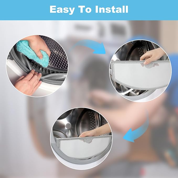 2 Pack WE03X23881 Dryer Lint Filter Replacements Compatible with GTD45EASJ2WS GTD45EASJ0WS HTX21PASK0WW Dryer Lint Screen Trap, Replaces PS11763056 AP6031713