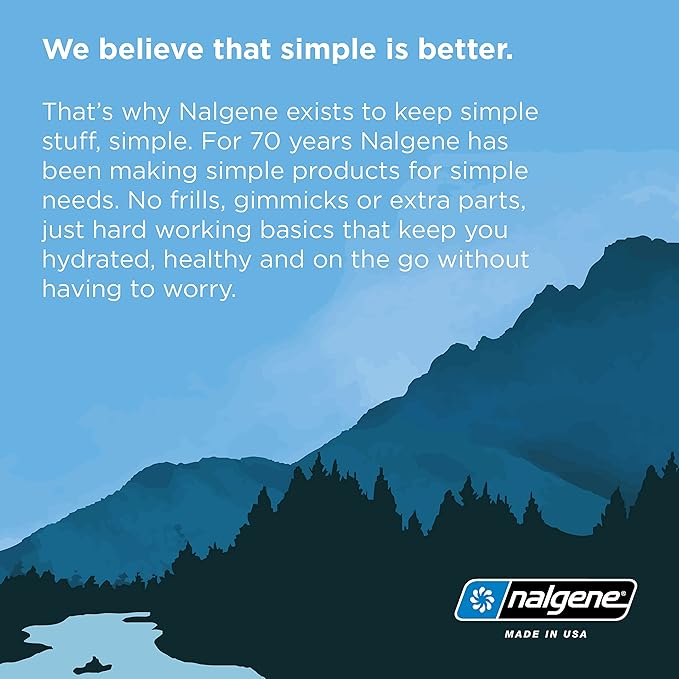 Nalgene Leak Proof Tritan BPA-Free Water Bottle - 32 oz Wide Mouth - Made in the USA for Outdoor Use & Daily Hydration (Butter)