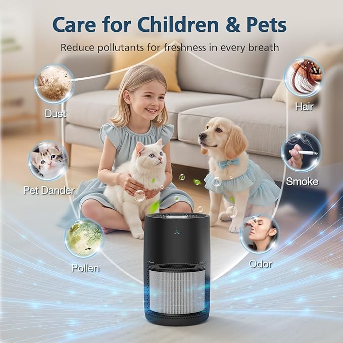 Model 22 Filter Replacement for MA Series Air Purifier, 3-Stage Filtration with Efficient HEPA and Granular Activated Carbon, White, 2-Pack