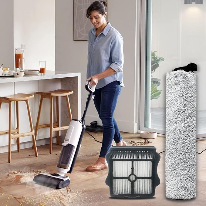 Brush Roller for Tineco Floor ONE S5 Steam Vacuum Cleaner Replacement HEPA Filter Vacuum All-in-one