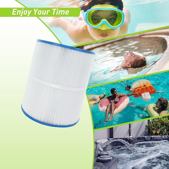 C-8465 Spa Filter Cartridge Replacement Compatible with Watkins 31114, Pleatco PWK65, Filbur FC-3960, 71827, 71828, Tiger River Spa Filter, Watkins 65 Sq.Ft Hot Tub, 2 Pack