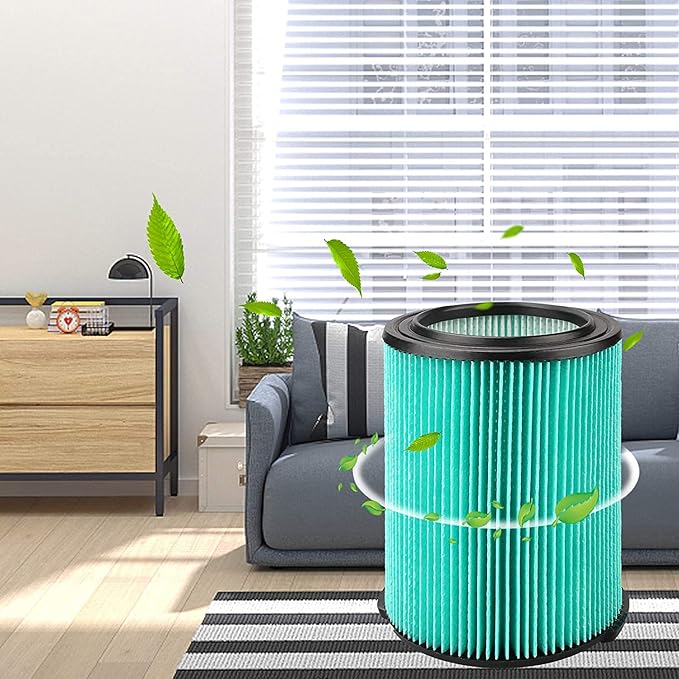 Cartridge Filter for Craftsman CMXZVBE38753 fit CRAFTSMAN 38753 HEPA Media Wet/Dry Vac Filter for 5 to 20 Gallon shop vacuums (9-38753) (2 Pack)