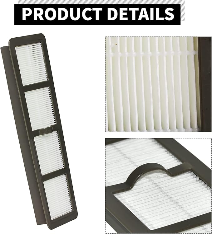 SaferCCTV Replacement EF6 HEPA Exhaust Filter and Vacuum Dust Cup Filter DCF-21 Replaces Part # 67821, 68931, 68931A, EF91 Compatible with Eureka Airspeed AS1000 Series Upright Vacuum Cleaners (1 Set)