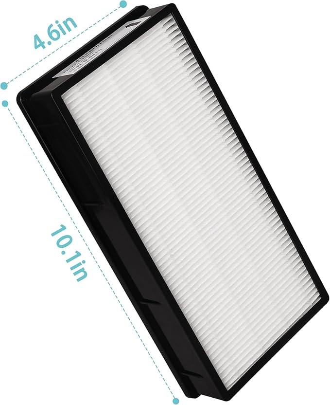 1183900 Replacement Filter Compatible with Whirlpool Air Purifier APT30010M, APT40010R, APT42010M, APT50010M and APMT2001M, with 4 counts 817500 Activated Carbon Pre-filter