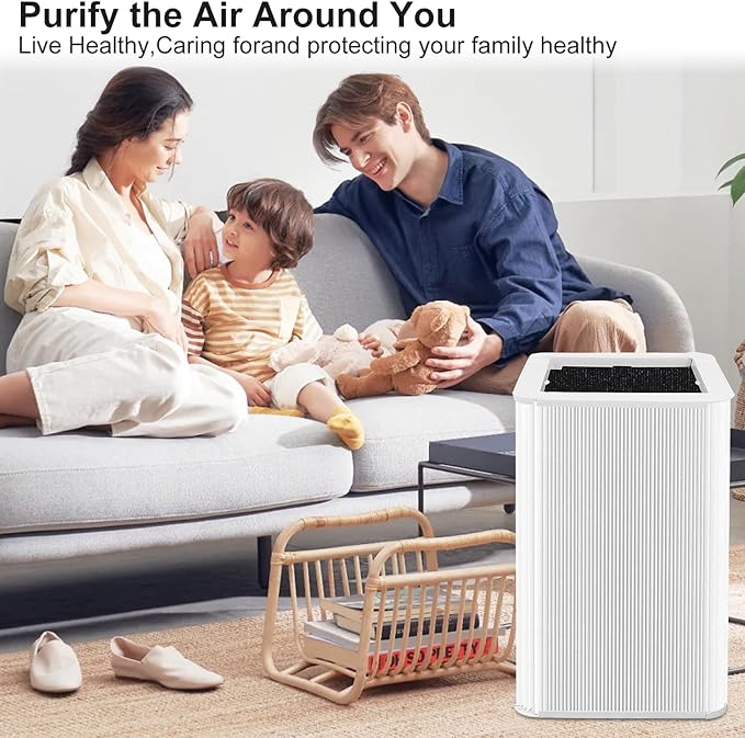 Blue 121 Filter Replacement for Blueair 121, Foldable H13 Filter Filter and Carbon Filter