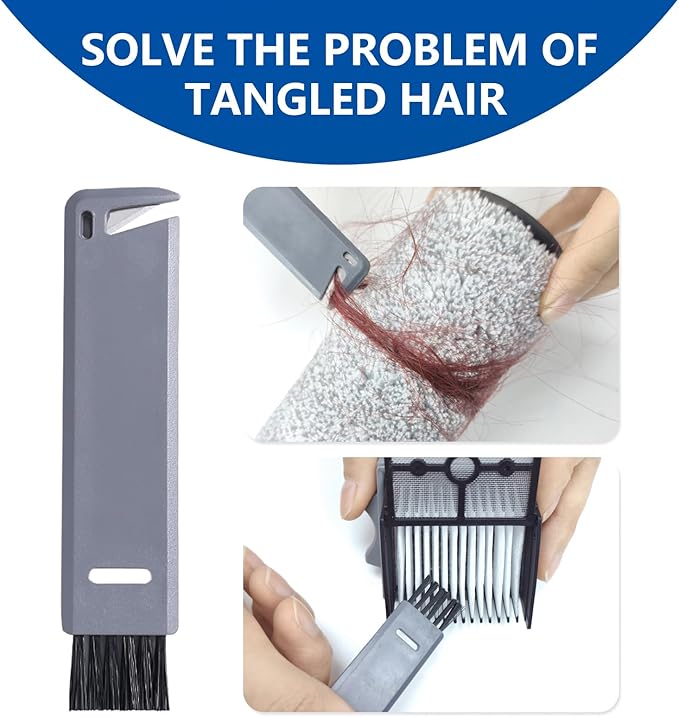 Roller Brush and Filter Replacement Compatible with Tineco Floor One Stretch S6,Floor One Switch S6 Cordless Vacuum Cleaner, Replacement Parts Include 3 Brush Rollers, 3 Filters