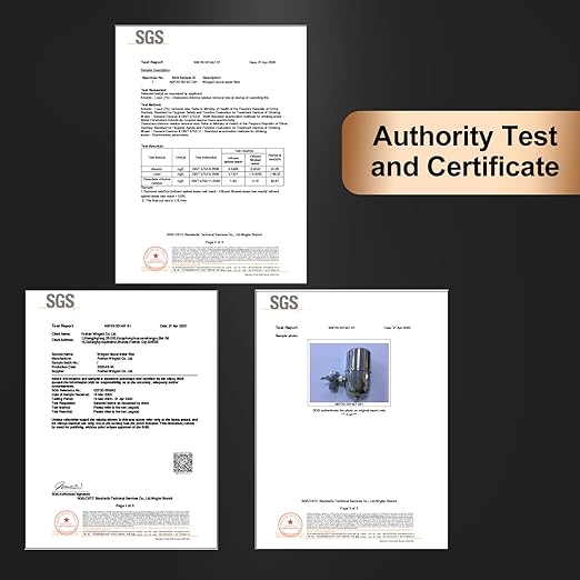 WINGSOL Faucet Filter Reduce Heavy Metals 99.6% Lead, Increase Water pH & Taste NSF/ANSI 42&53, 304 Stainless-Steel 220-Gallon 0.1µm Remineralize Water 5-in-1 Function WS-FM001-5in1