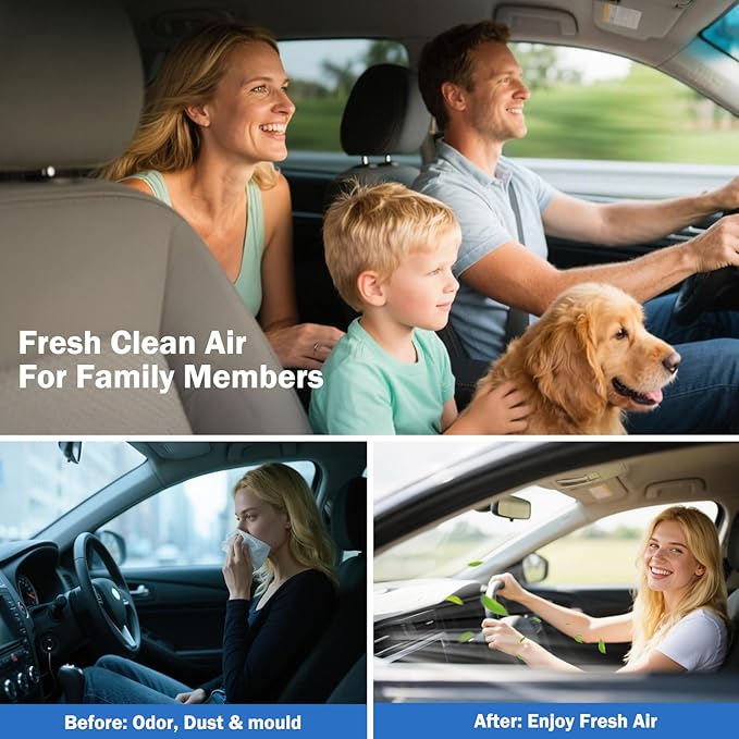 2PCS Cabin Air Filter Accessories Compatible with Subaru Forester 2.5L 2019-2024, WRX 2022-2025 2026 Cabin Filter Automotive Replacement for 72880-FL000