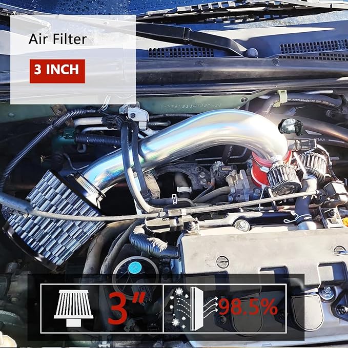 muge racing Universal 3 Inch 76mm Air Intake Filter Replacement Cone Air Filters Quality Dry Air Filter