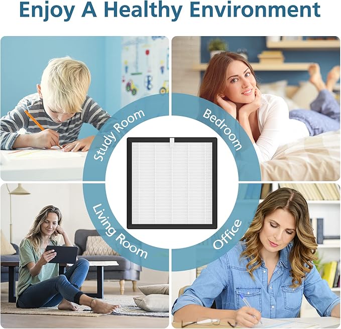 G3 Replacement Filter, Compatible with AMEIFU G3 (Sferf-30) Air Purifier, VEWIOR A3 Air Purifier and Tailulu HQZZ-260, 3-in-1 HEPA Air Cleaner Filter, 2 Pack