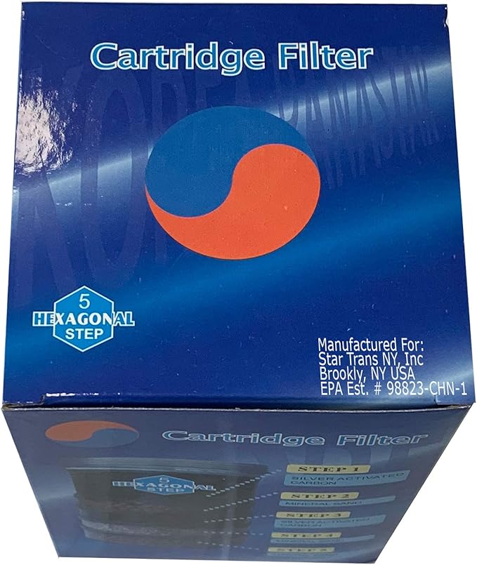 5-Stage Replacement Mineral Filter Cartridge for Countertop & Water Coolers. 5 layers of filtration & mineralization. Removes granular impurities to provide a brilliant sparkle in water (Set of 4)