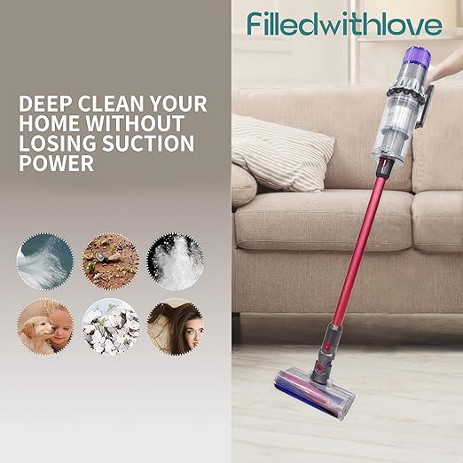 3 Pack V11 And V15 HEPA Filter Compatible for select Dysn V11 (SV14, SV15, SV17, SV28) and V15 (SV22, SV47) cordless vacuum cleaners. Replacement part for Dyson part number: 970013-02