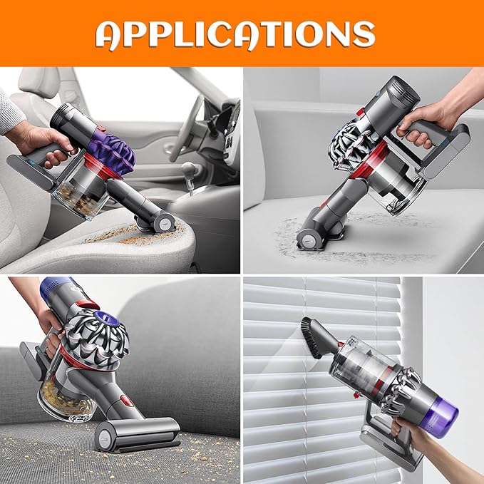 6 Pack Vacuum Filter Replacement Kit for Dy-son V7, V8 Animal and V8 Absolute Cordless Vacuum, 3 Post Filter, 3 Pre Filter, Replaces Part # 965661-01 & 967478-01