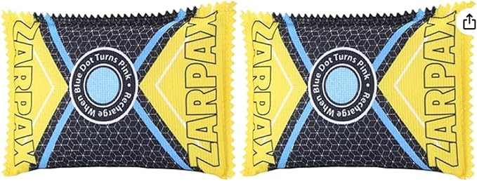 125g Rechargeable Desiccant Packs Dehumidifier Bag - 2 Pack - Moisture Absorbers For Safes, Car, Bathroom, Storage, Garage - Moisture Remover Eliminates Humidity - Reusable Desiccant Bags