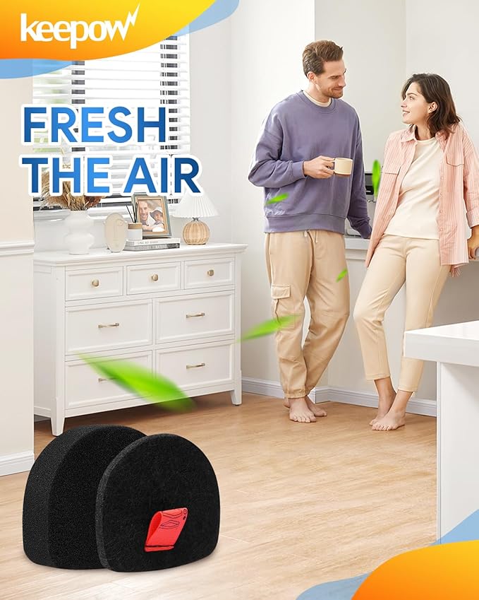 KEEPOW Filters for Shark Cordless Handheld Vacuum UltraCyclone Pet Pro Plus Replacement Foam Felt Filters, 6 Pack