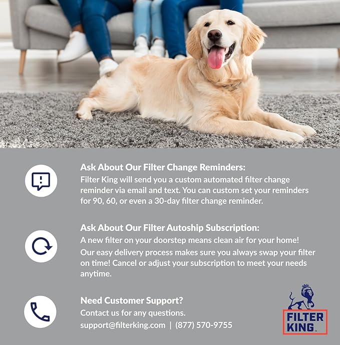 Filter King 9x11x1 Air Filter | 4-PACK | Carbon MERV 8 HVAC Pleated A/C Furnace Filters | MADE IN USA | Actual Size: 9 x 11 x .75"