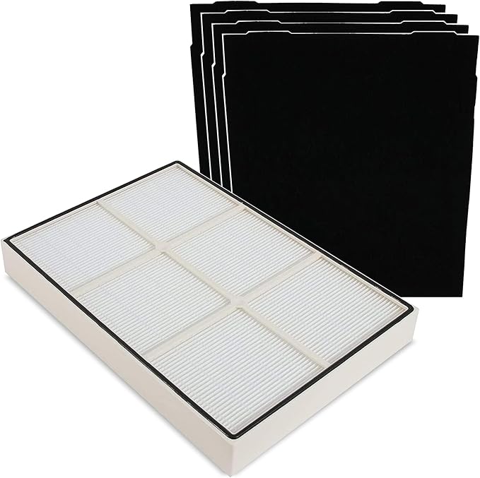 1183054K + 8171434K 1 HEPA and 4 Carbon Filter Set Compatible with Whirlpool Whispure AP450, AP510, WP500 & Kenmore 83200, 83375, 83230 Air Purifiers by LifeSupplyUSA