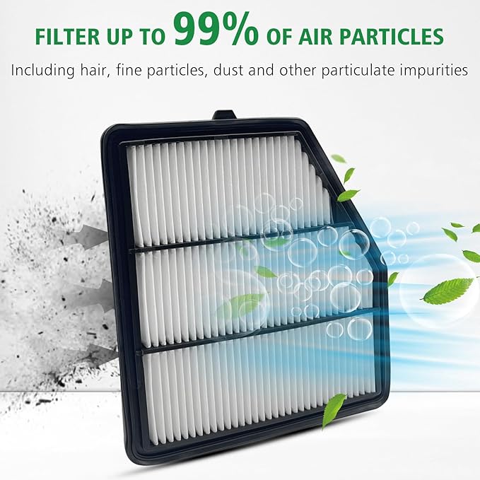 2PCS Cabin Engine Air Filter Kit Fits for 2019 2020 2021 2022 2023 2024 2025 Altima 2.5L,Replacement for 16546-6CA0A,272775NA1A, CA12551,272776CA0A