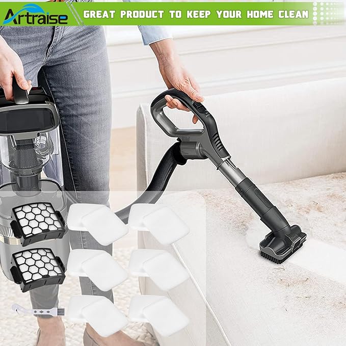 Artraise UV850 UV900 Replacement Filters for Shark Duoclean Lift Away Navigator Upright Vacuum Cleaner, 2 HEPA + 6 Foam + 6 Felt Filters Set, Compare to Part # XHF320 & XFFK602UKT