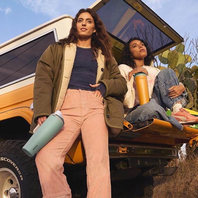 Owala FreeSip Tumbler - Stainless Steel - 40-oz. - Green (Eucalyptus)