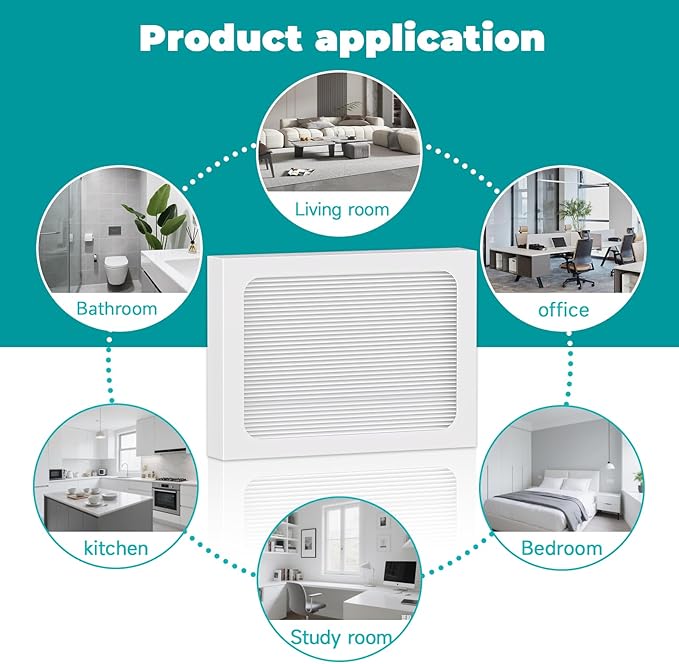 4-Pack 9 x 11 x 1 MERV 13 Replacement Dehumidifier Filter Compatible with Santa Fe Compact70, Ultra70, Element, Compact2, UA 65H dehumidifier Models