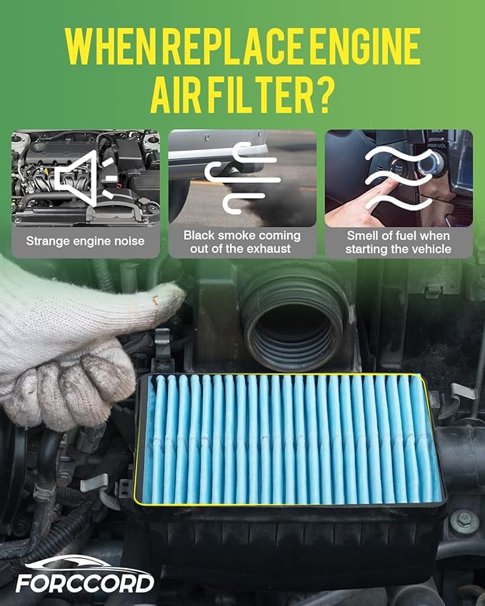 Cabin & Engine Air Filter Fit for Subaru Forester 2009-2018 H4 2.5L, Forester 2014-2018 H4 2.0L Activated Carbon Cabin Filter Replacement CF10930 16546AA090 Car Accessories