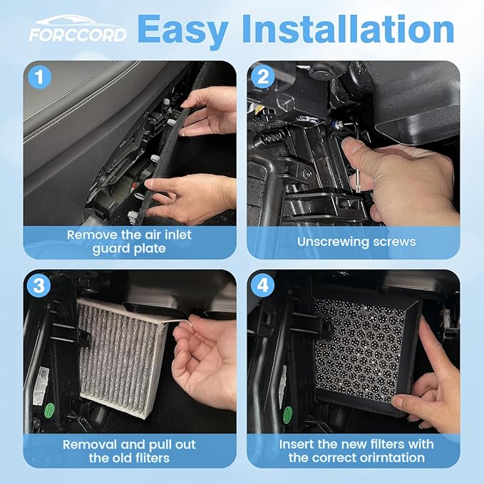 2-Pack HEPA Cabin Air Filter Fits for Mazda CX-9 Toyota RAV4 Corolla Camry Highlander Lexus RX350 Activated Carbon Cabin Filter Replacement CF12157 Car Accessories