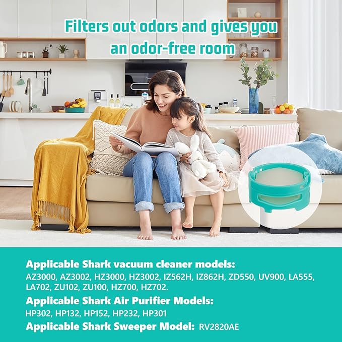 8pcs Odor-Neutralizer Replacement Cartridges Compatible with Shark AZ3000 HZ3000 AZ3002 HZ3002 IZ862H IZ562H ZD550 Stratos Upright Vacuum Part# 1541FC3000 Original and floral flavors