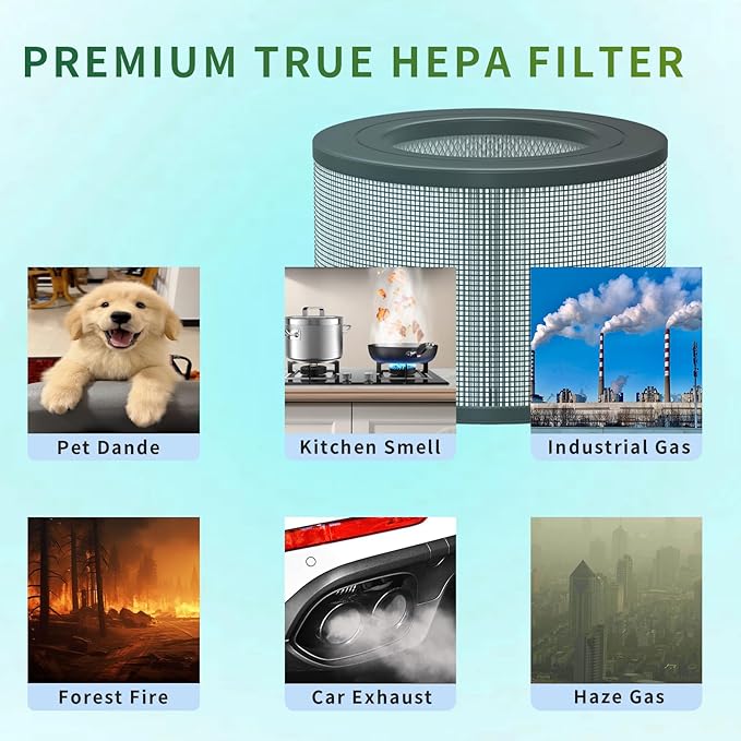 24000 Replacement HEPA & Carbon Pre Filter Kit For Honeywell 24500 50250 50250-S OEM Part, Part Number 24000 Air Cleaner Purifier(1 HEPA + 2 Carbon Pre-Filter)