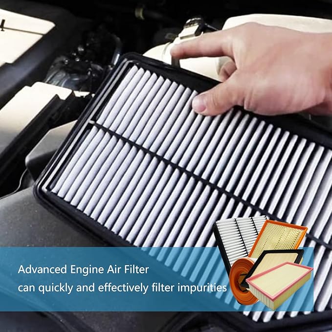 Engine & Cabin Air Filter For KONA (18-23), VELOSTER (19-21), SOUL (20-24), Replace 97133-D1000, 28113-F2000
