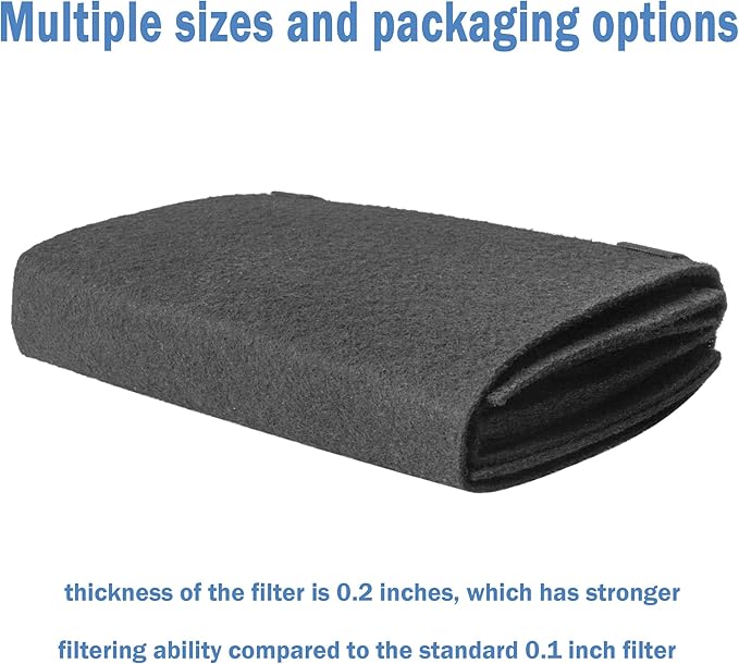 Cut to Fit Carbon Air Filter,Replacement Charcoal Filters,Carbon Pad Pre Filter, Pre Filter Carbon Sheet for Air Purifier,Pack of 1, 16x48