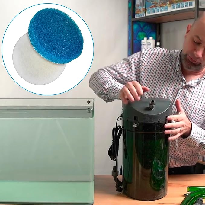 HQRP Fine and Coarse Media Filter Pads (3+2) Compatible with Eheim Classic 600/2217 External Aquarium Canister Filter