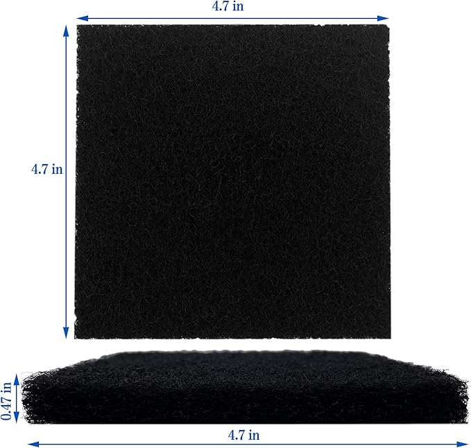 12 Pack Activated Carbon Filter Replacement Refills for KOTTO Solder Smoke Absorber Fume Ventilation Extractor, Compatible with DIY Fume Extractor with 4.7"*4.7" Fan Unit