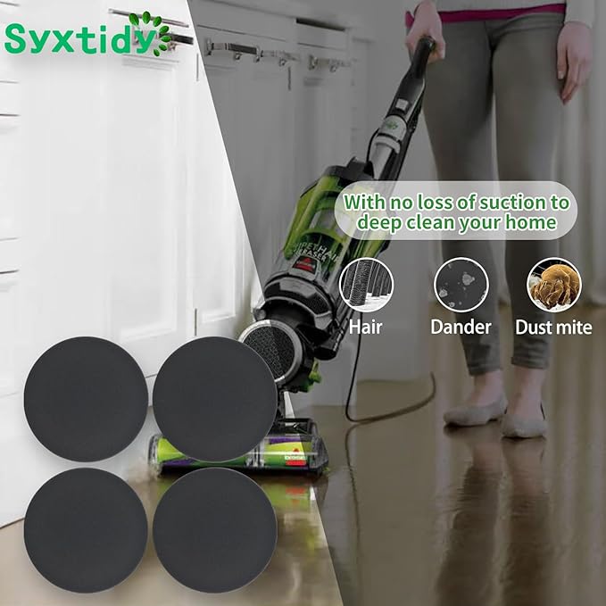 4 Pack Premotor Filter for Bissell Powerforce Helix Vacuum 2191, 2190,1700,1797 Foam Filters Replacement,Parts #1608225