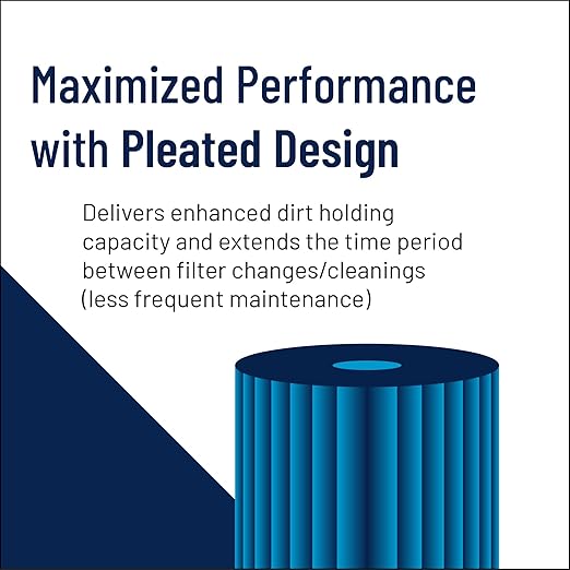 Pentair Pentek R50 Sediment Water Filter, 10-Inch, Under Sink Pleated Polyester Filter Cartridge, 10" x 2.5", 50 Micron, Pack of 2