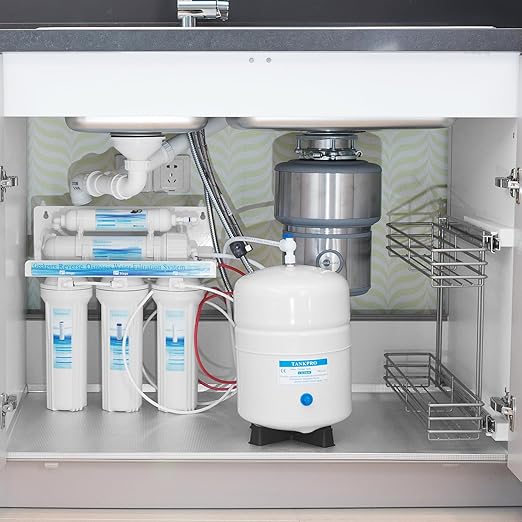 Geekpure 5-Stage Reverse Osmosis RO Drinking Water Filter System with Extra 7 Filters-75 GPD