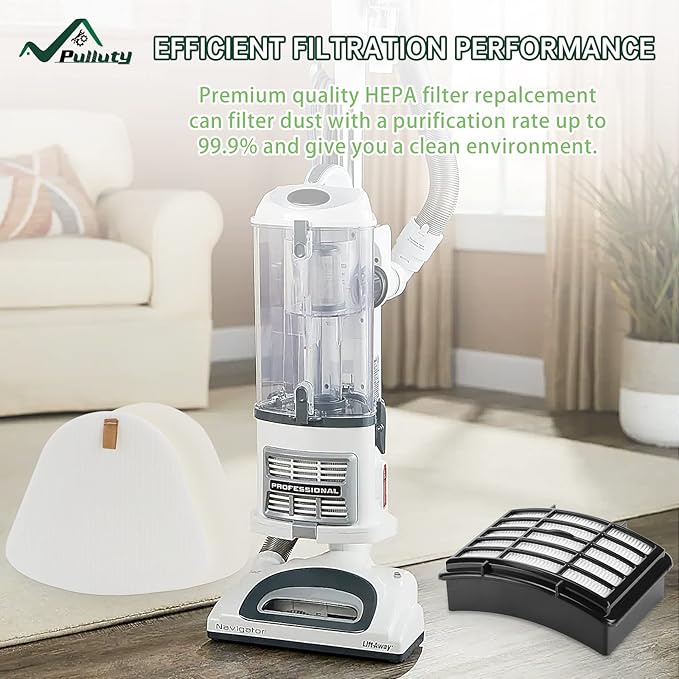 4 Foam + 2 Hepa Filter Replacement for Shark NV360 NV352 NV350 NV351 NV356e NV380 UV540 Navigator Lift-Away Deluxe Vacuum Part Xff350 Xhf350