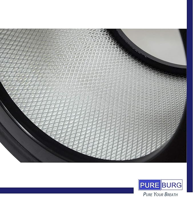 PUREBURG 21500 Replacement True HEPA Filter Set Compatible with Honeywell 50150 51500 61500 11500(EV-15) 18150 11520 17200 Series Air Purifiers